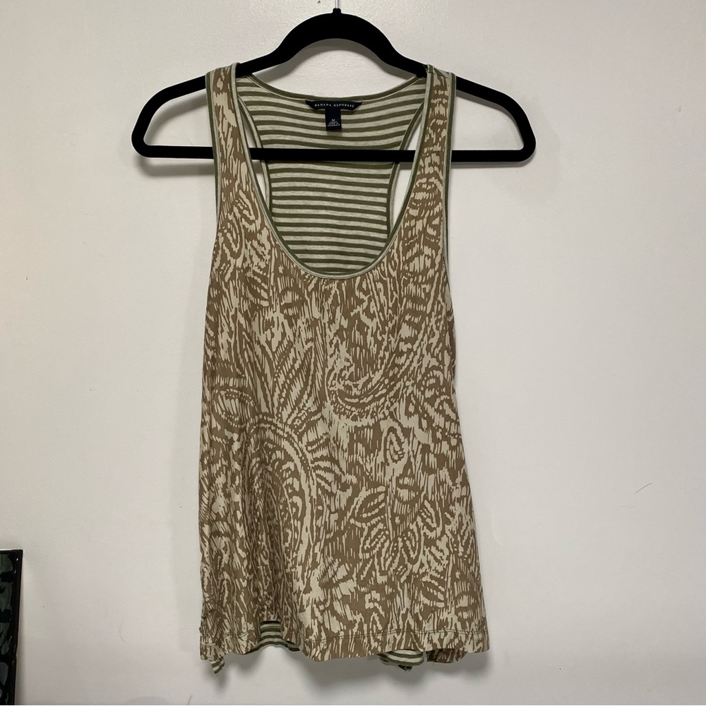 Silk and cotton flowy tank
